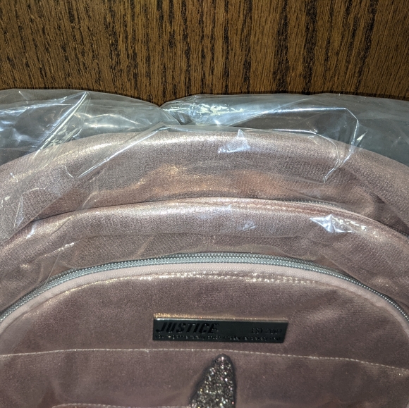 Justice new quilted backpacks S. M. A letters - Picture 2 of 7